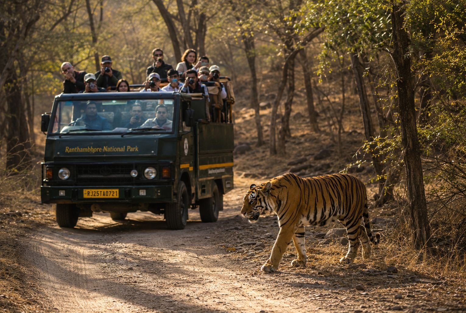 Ranthambore Canter Safari vehicle